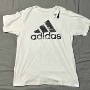 Adidas White Shirt Size Large